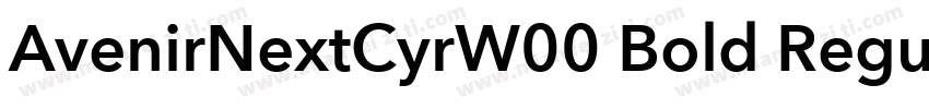 AvenirNextCyrW00 Bold Regular字体转换